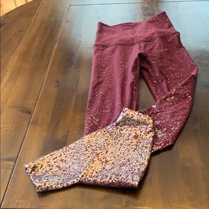 Beyond Yoga Alloy Ombré hi waisted midi leggings